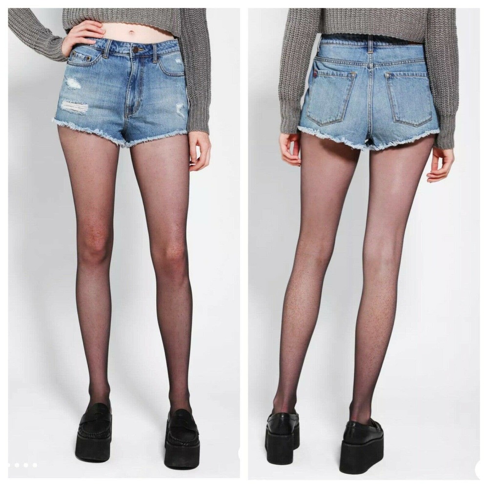 Urban Outfitters BDG Hi Rise Dree Cheeky Distressed Cut-Off Denim Shorts